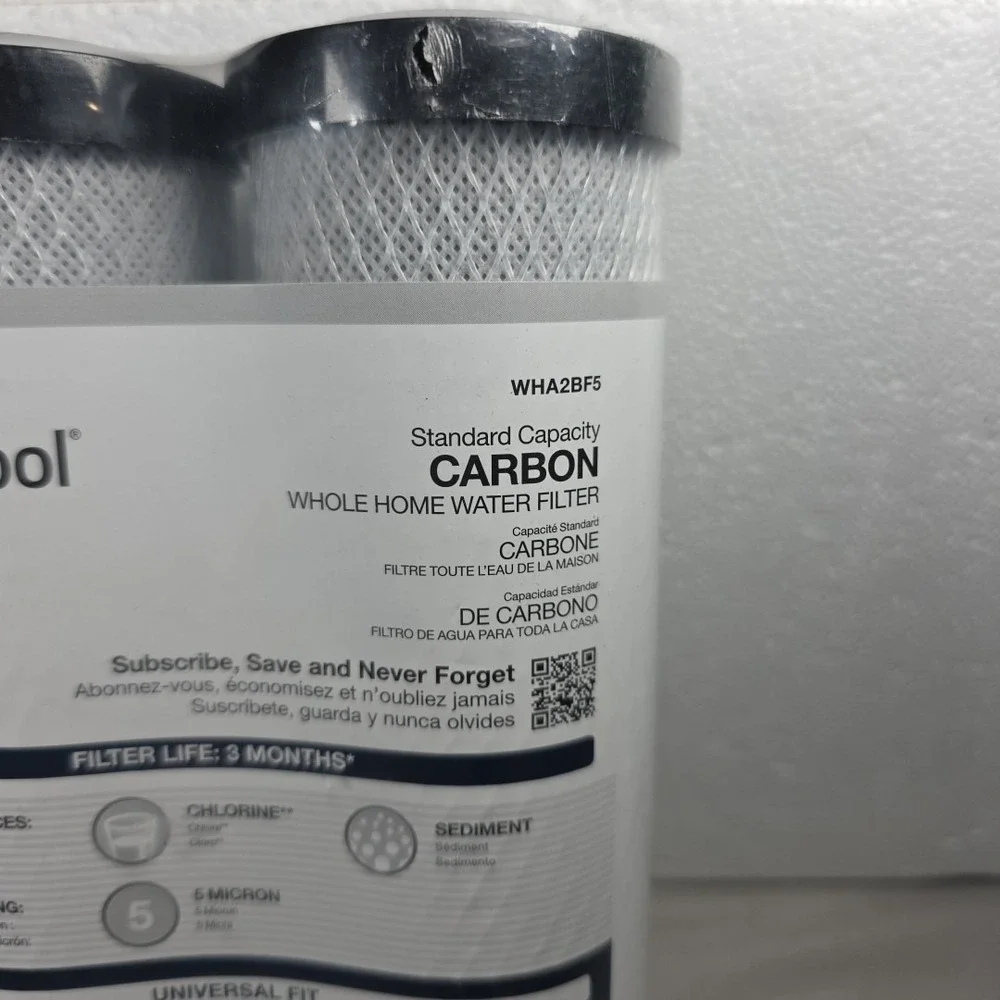 Whirlpool Standard‎ Capacity Carbon Whole Home Water Filter - 2 Pack - WHA2BF5